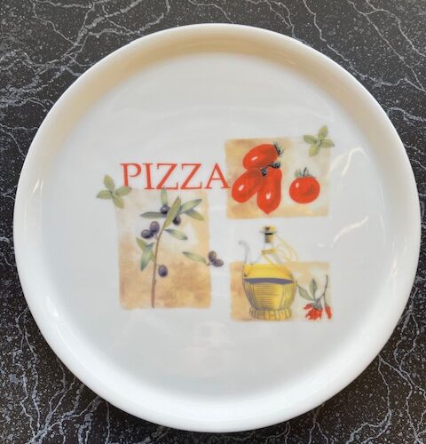 Saturnia Porcelain Pizza Plates